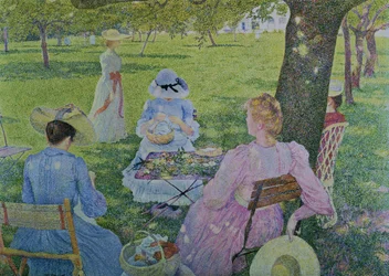 Family in the Orchard, 1890